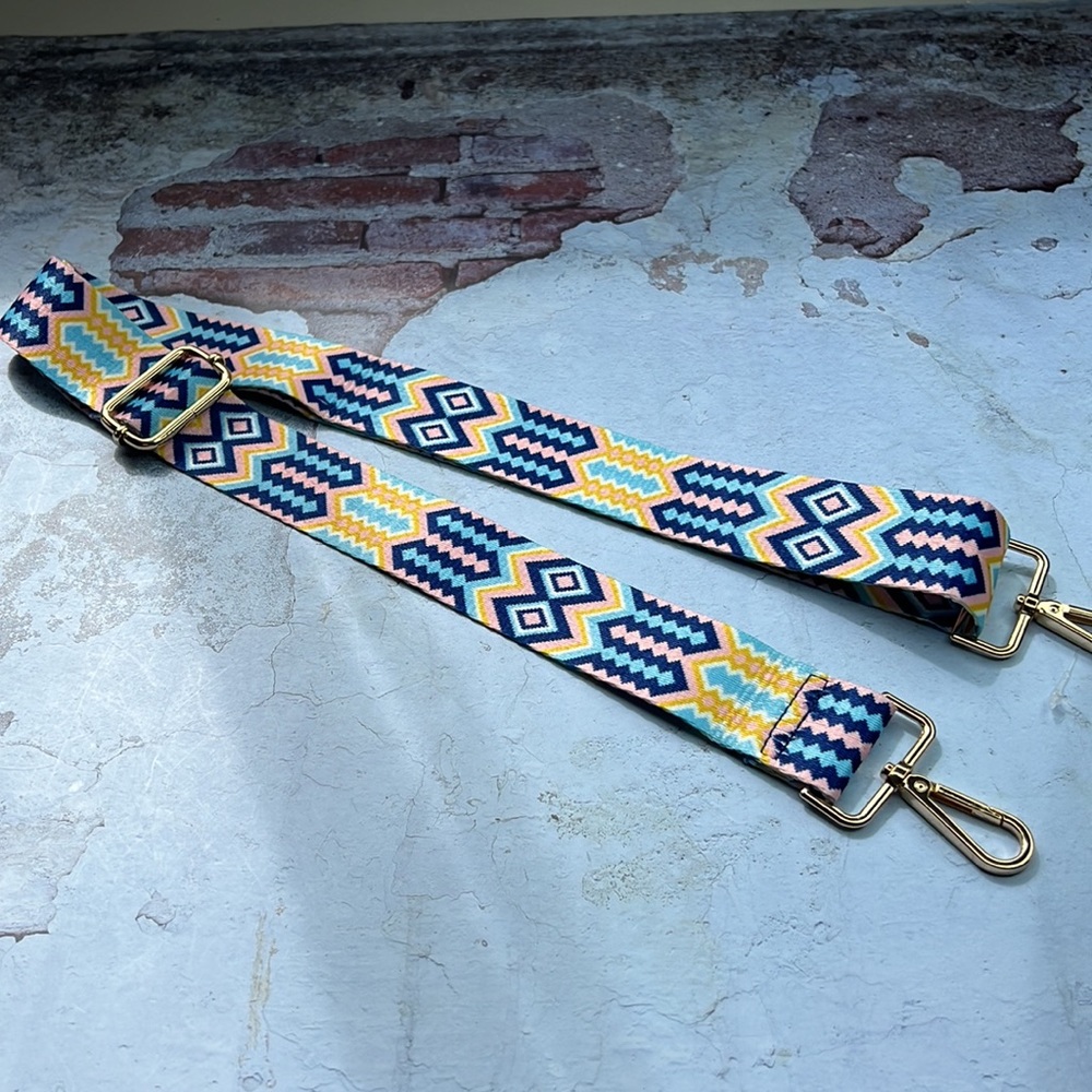 Brand New Guitar Strap Perfect Add to Crossbody Bags or Purse Funky Retro Style - Picture 1 of 7